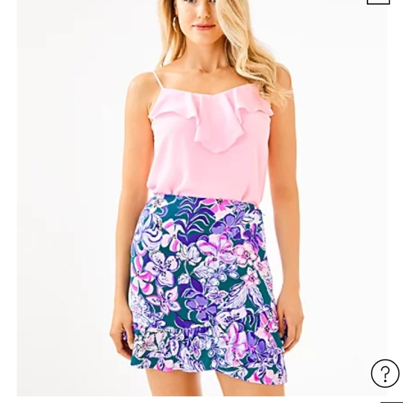 SOLD NWT Lilly Pulitzer Ibby Skirt in Moonlight Garden sz10 - Picture 2 of 15